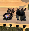 3D Printed Mud Kitchen Pot, Pan, Hooks, Bacon & Egg, Pretend Play