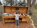 Mud Kitchen Grill Burner and Knobs, Kids Pretend Play, Montessori Outdoor Play Accessories