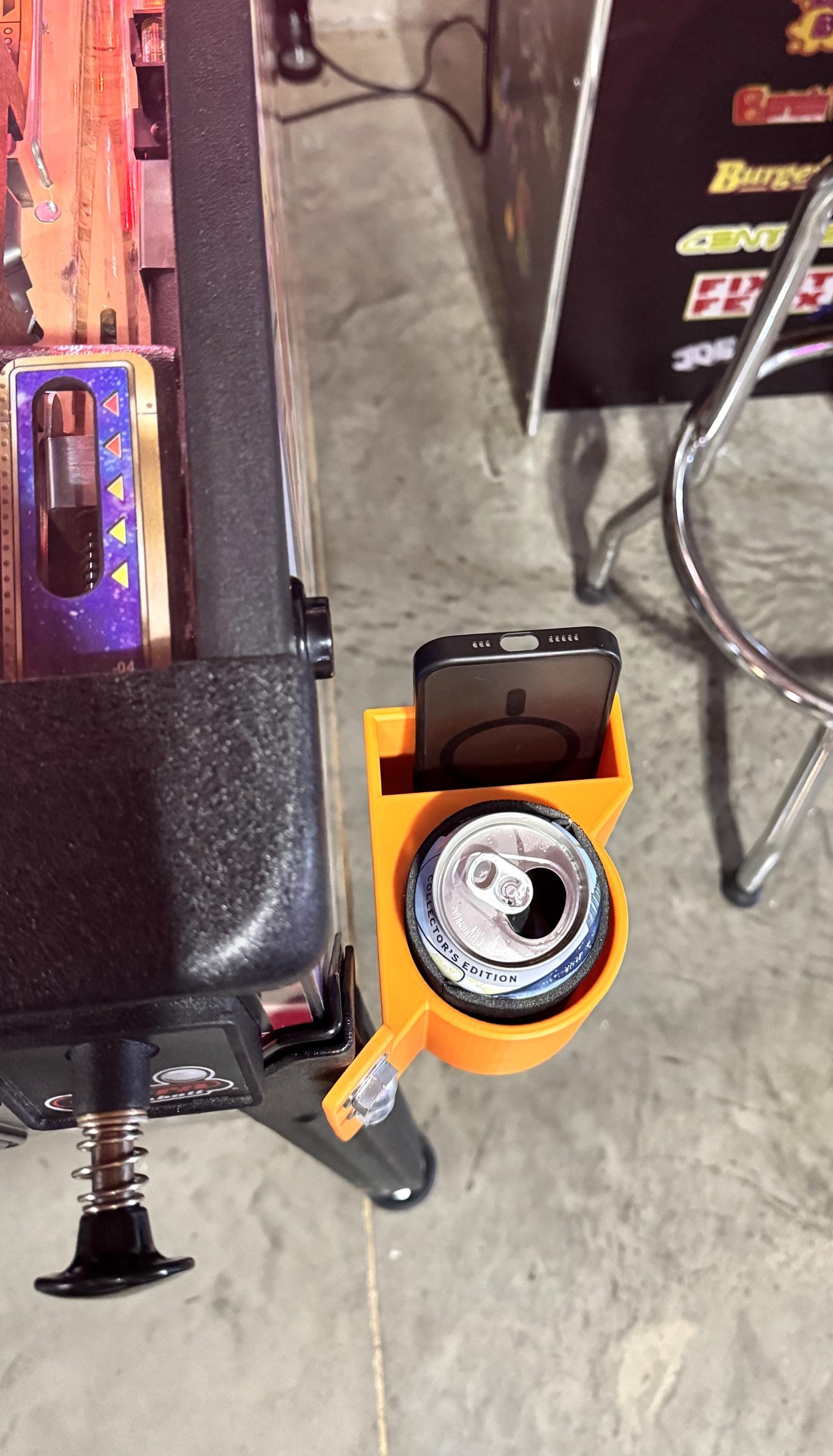 Pinball Drink & Phone Holder - Multiple Color Options, Universal Fit, Durable Design