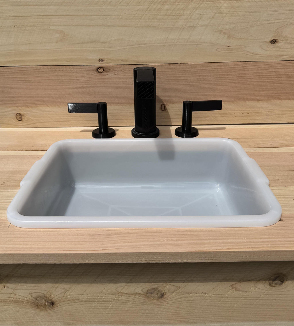 Mud Kitchen Faucet Handle and Sink, Kids Pretend Play, Montessori Outdoor Play Accessories
