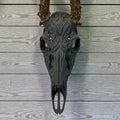 "Sacred" Graphic Antler Skull Mount