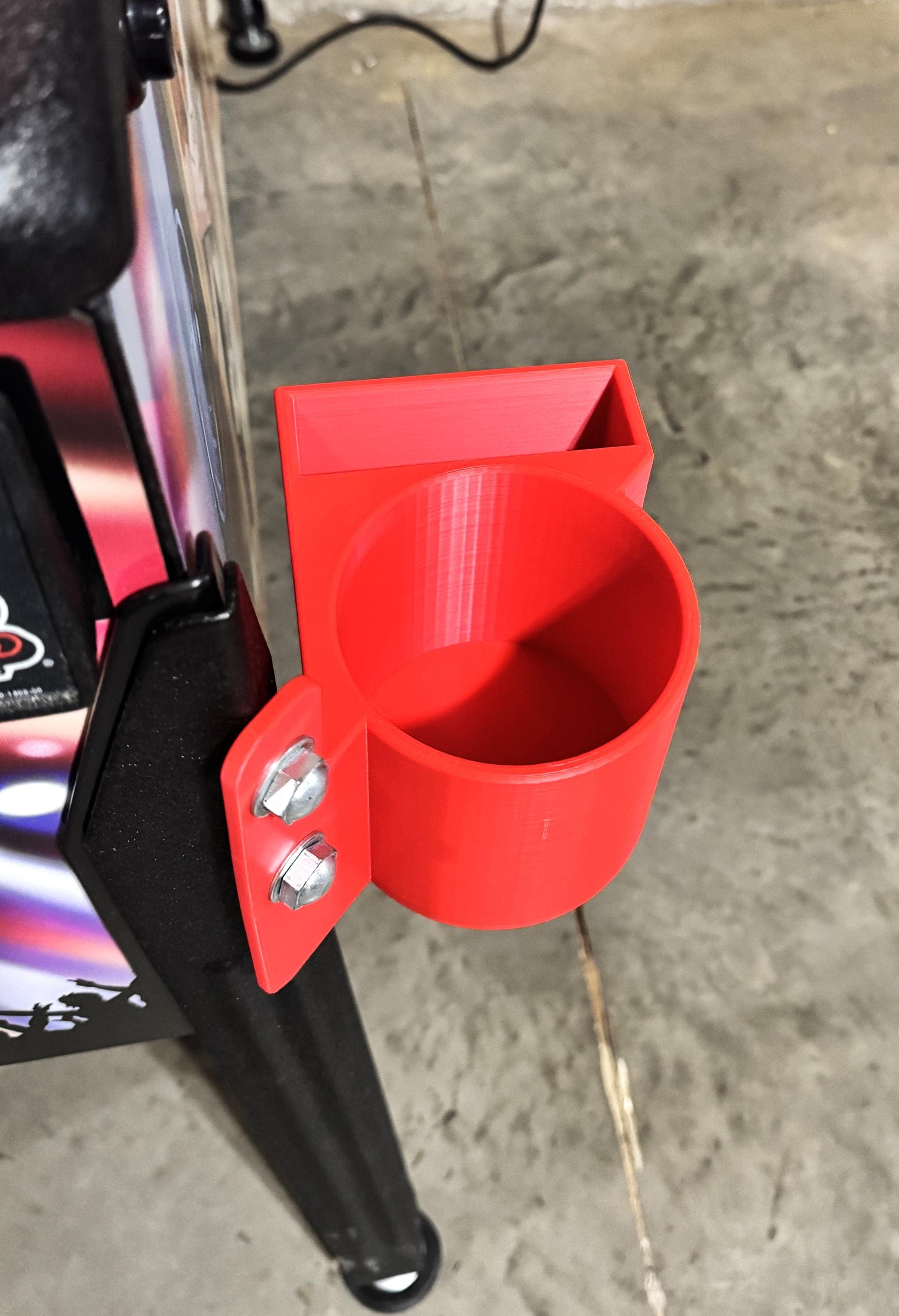 XL Pinball Drink & Phone Holder - XL Cup Holder Size, Multiple Color Options, Fits Stanleys, Yeti, Large Cups