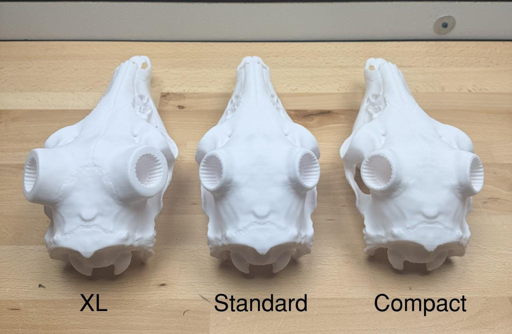3D Printed Whitetail Deer Euro Mount | Multiple Sizes | Mount Shed Antlers