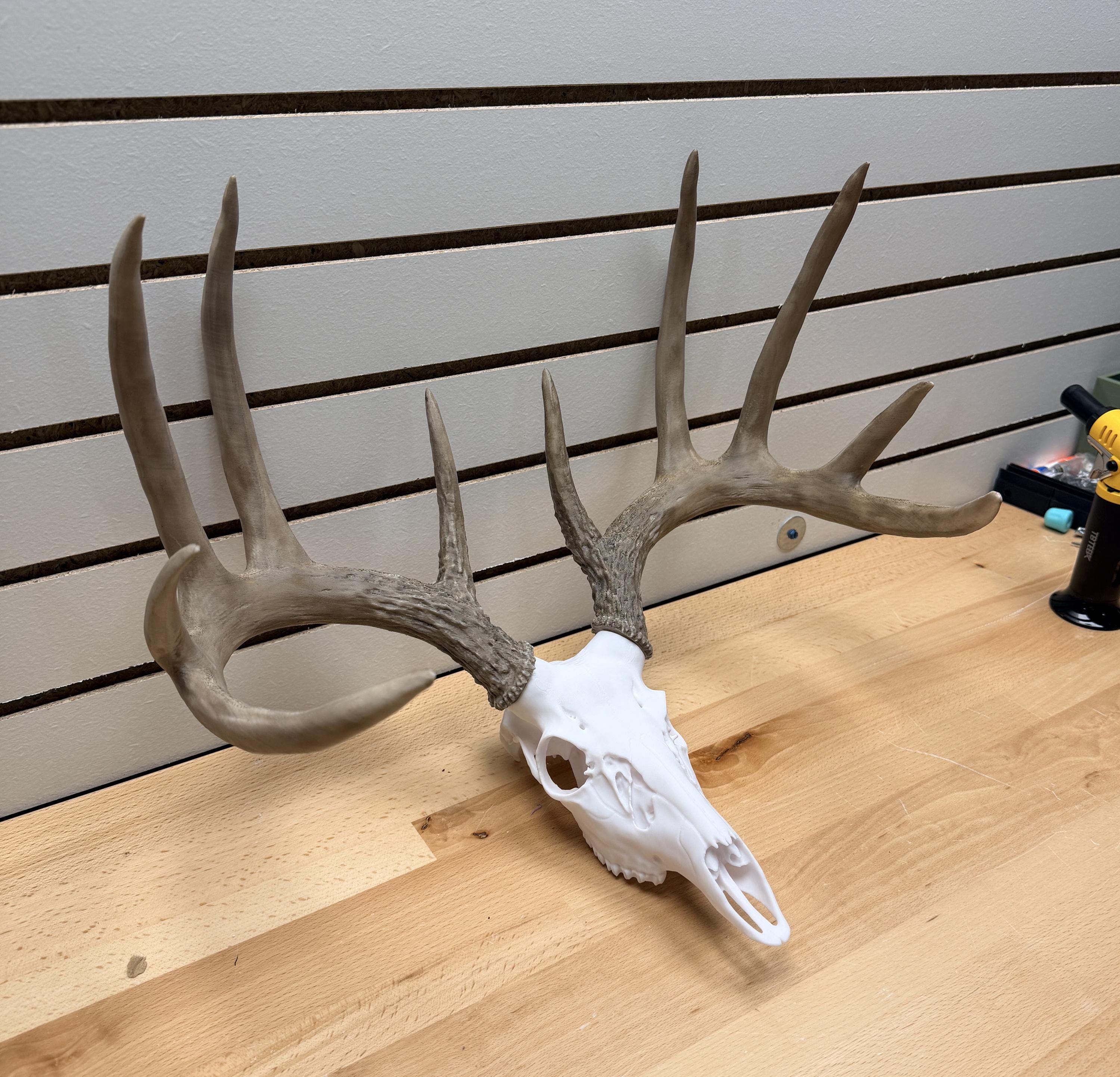3D Printed Faux Deer Mount – Rustic Wall Decor